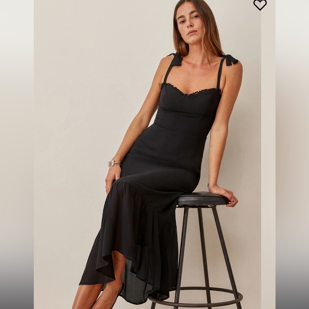 NWT Reformation Nikita dress in black size 4